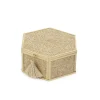 HOMLA Szkatulka Na Bizuterie Grazia Szesciokatna Z Plecionka 10,5X12X4,8 Cm New