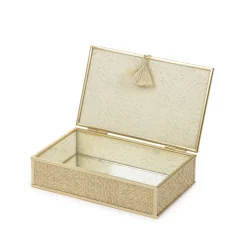HOMLA Szkatulka Na Bizuterie Grazia Z Plecionka 18X11X4,5 Cm New