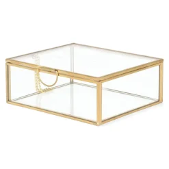 HOMLA Szkatulka Na Bizuterie Grazia Zlota 13X11X5 Cm Zloty Clearance