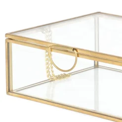 HOMLA Szkatulka Na Bizuterie Grazia Zlota 13X11X5 Cm Zloty Clearance