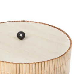 HOMLA Szkatulka Na Bizuterie Loma Bambusowa 12X12 Cm Naturalny Hot