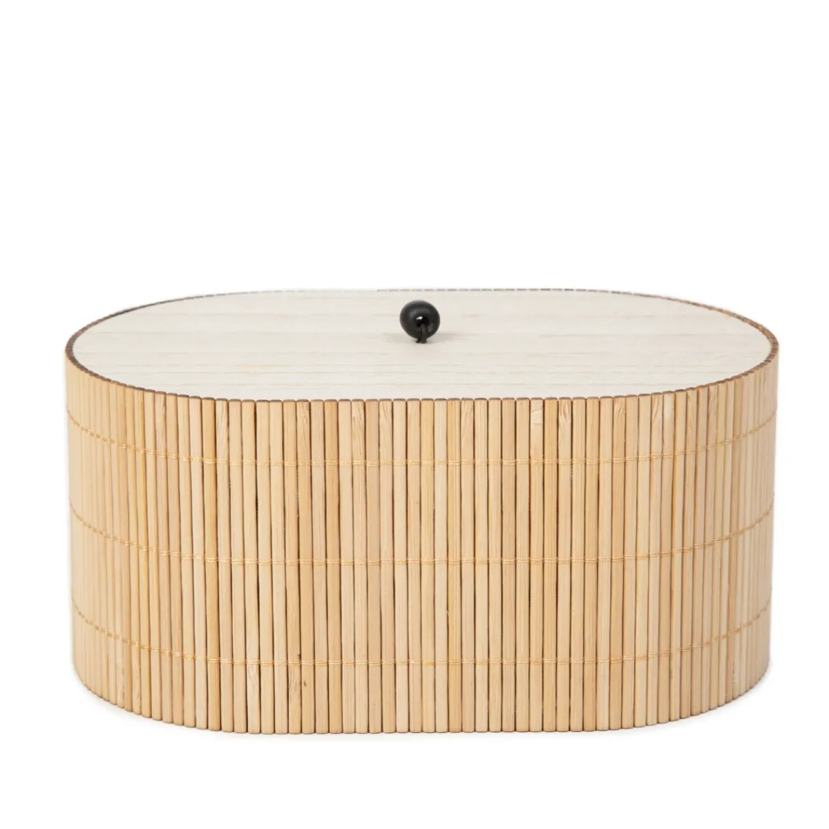 HOMLA Szkatulka Na Bizuterie Loma Bambusowa 18,3X13,5X9,5 Cm Naturalny Hot
