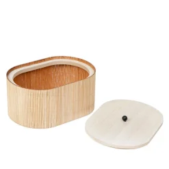 HOMLA Szkatulka Na Bizuterie Loma Bambusowa 18,3X13,5X9,5 Cm Naturalny Hot