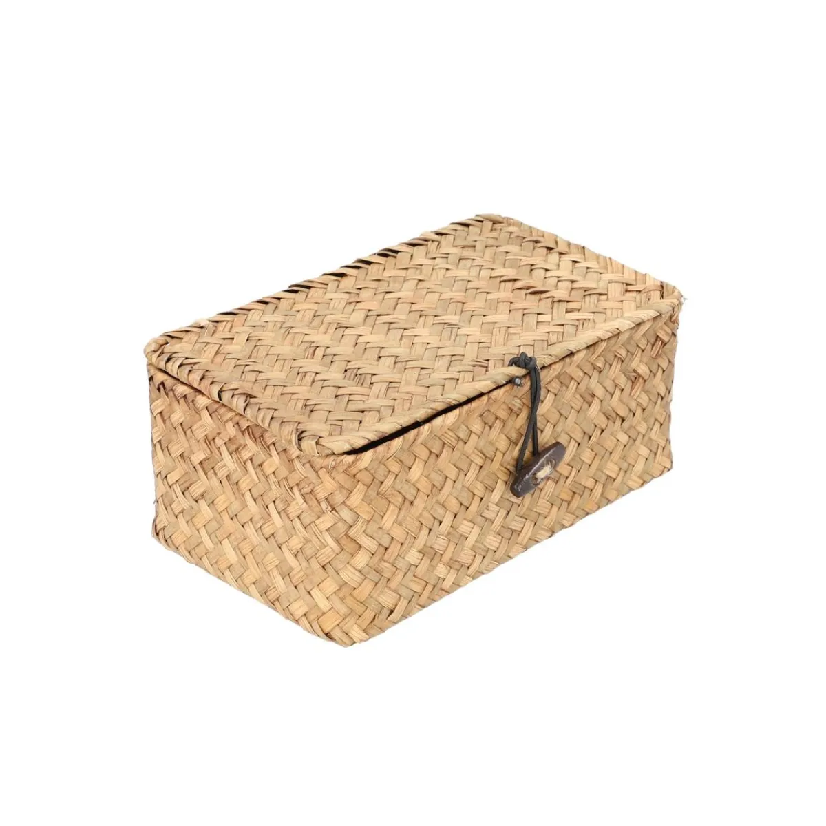 HOMLA Szkatulka Na Bizuterie Talulah Pleciona Naturalna 20X12X8Cm Naturalny