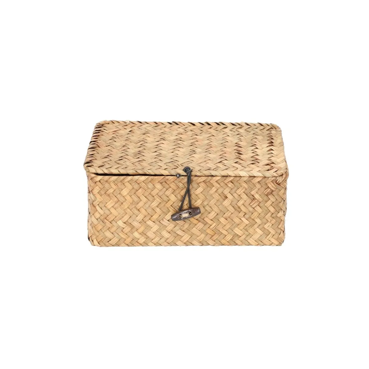 HOMLA Szkatulka Na Bizuterie Talulah Pleciona Naturalna 20X12X8Cm Naturalny
