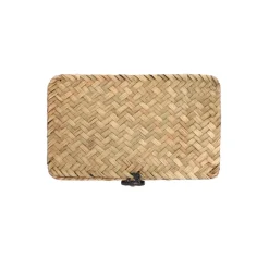 HOMLA Szkatulka Na Bizuterie Talulah Pleciona Naturalna 20X12X8Cm Naturalny