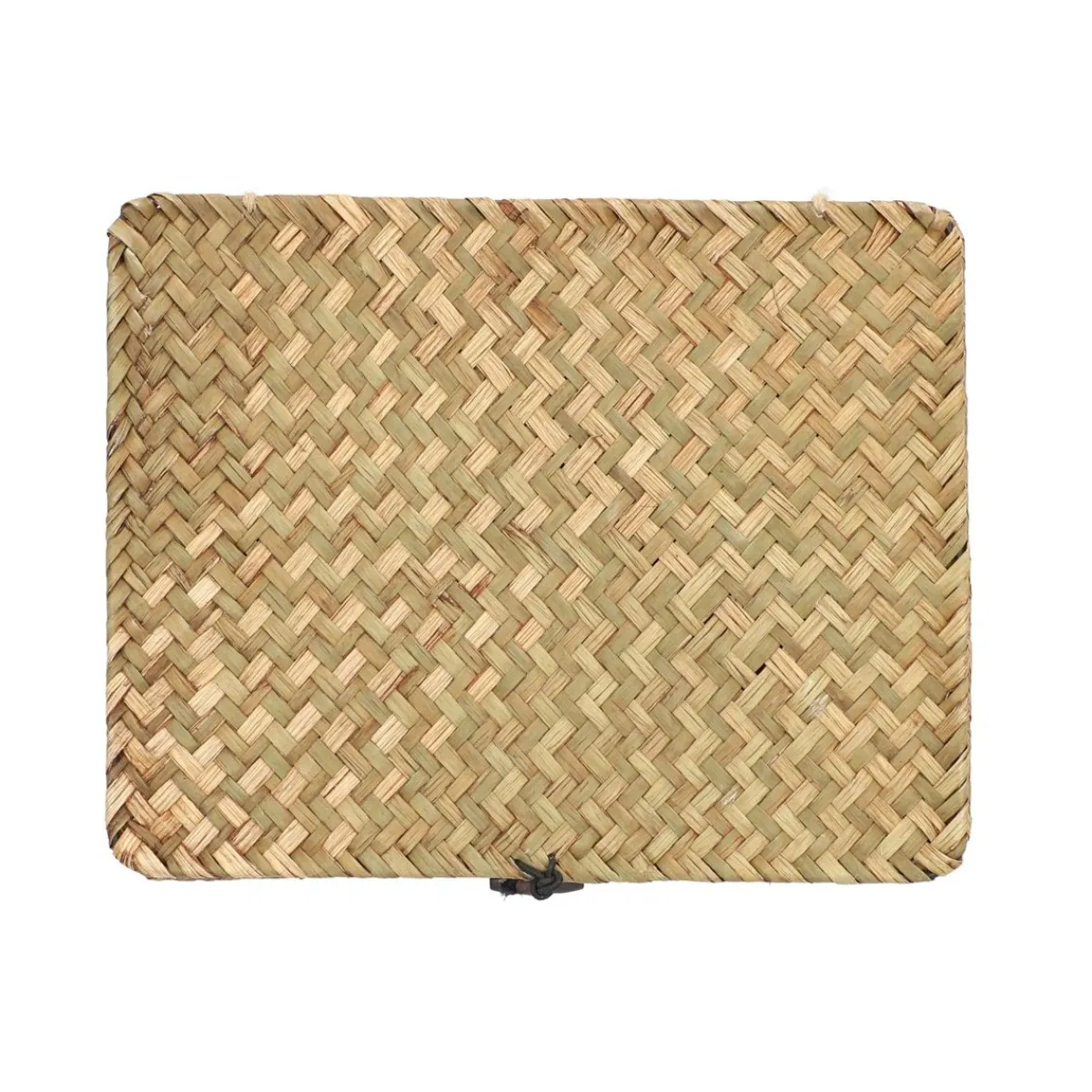 HOMLA Szkatulka Na Bizuterie Talulah Pleciona Naturalna 25X20X9 Cm Naturalny