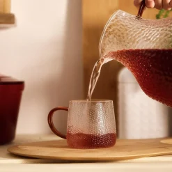 HOMLA Szklanka Amber Mlotkowane Szkło 0,35 L Przezroczysty Best