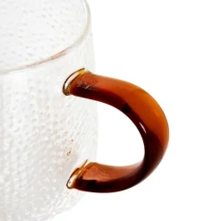 HOMLA Szklanka Amber Mlotkowane Szkło 0,35 L Przezroczysty Best