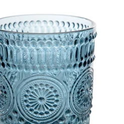 HOMLA Szklanka Barrel Wzorzysta Niebieska 0.30 Clearance