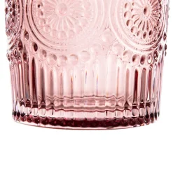HOMLA Szklanka Barrel Wzorzysta Rozowa 0.30 Outlet