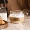 HOMLA Szklanka Good Morning Z Uchem 0,4 L Przezroczysty Best