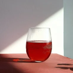 HOMLA Szklanka Lynn Ryflowana Transparentna 0,55 L Hot