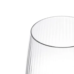 HOMLA Szklanka Lynn Ryflowana Transparentna 0,55 L Hot