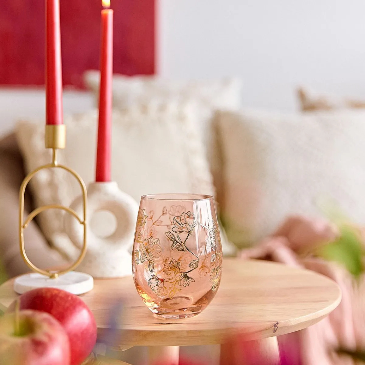 HOMLA Szklanka Rosella Rozowa 0,5 L Hot