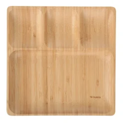 HOMLA Taca Bambou Bambusowa 4 Przegrody 25X25Cm Hot
