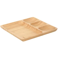 HOMLA Taca Bambou Bambusowa 4 Przegrody 25X25Cm Hot