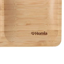 HOMLA Taca Bambou Z Dwoma Przegrodkami 17,7X10 Cm Discount