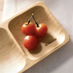 HOMLA Taca Bambou Z Dwoma Przegrodkami 17,7X10 Cm Discount
