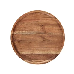 HOMLA Taca Dekoracyjna Acacia Z Drewna Akacjowego 24X2,5 Cm Naturalny