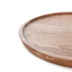 HOMLA Taca Dekoracyjna Acacia Z Drewna Akacjowego 24X2,5 Cm Naturalny