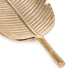 HOMLA Taca Dekoracyjna Girona Lisc Bananowca Zlota 50X20 Cm Clearance