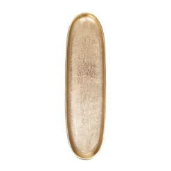 HOMLA Taca Dekoracyjna Girona Podluzna Zlota 39X12X3 Cm Sale