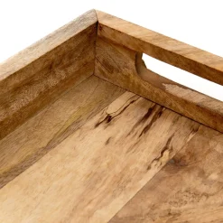 HOMLA Taca Dekoracyjna Hamsa Z Drewna Mango 30X20X6 Cm Naturalny Hot