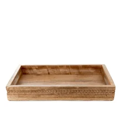 HOMLA Taca Dekoracyjna Hamsa Z Drewna Mango 41X26X6 Cm Naturalny Best