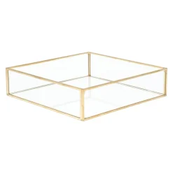 HOMLA Taca Grazia Ozdobna Zlota 18X18X4 Cm Zloty Best