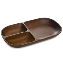 HOMLA Taca Mooka Akacjowa 3 Przegrody 31X17,5Cm Discount