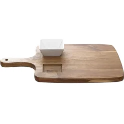 HOMLA Taca Mooka Z Dwoma Miseczkami 38.5X26 Cm New