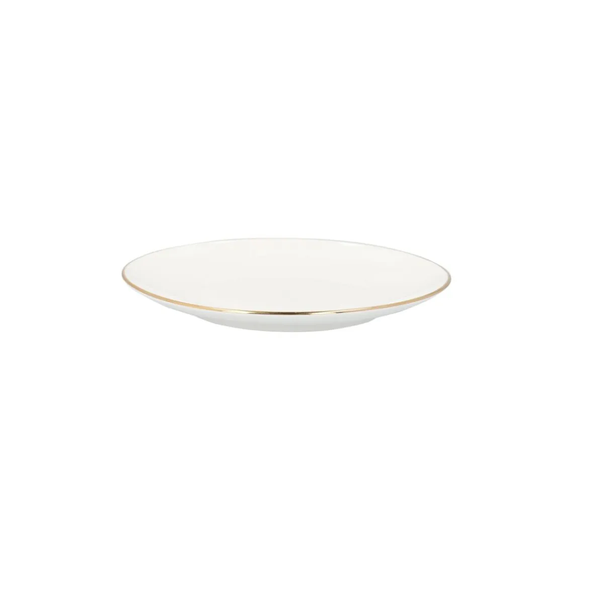 HOMLA Talerz Auro Deserowy Ze Zlota Obwodka 19 Cm Bialy Online