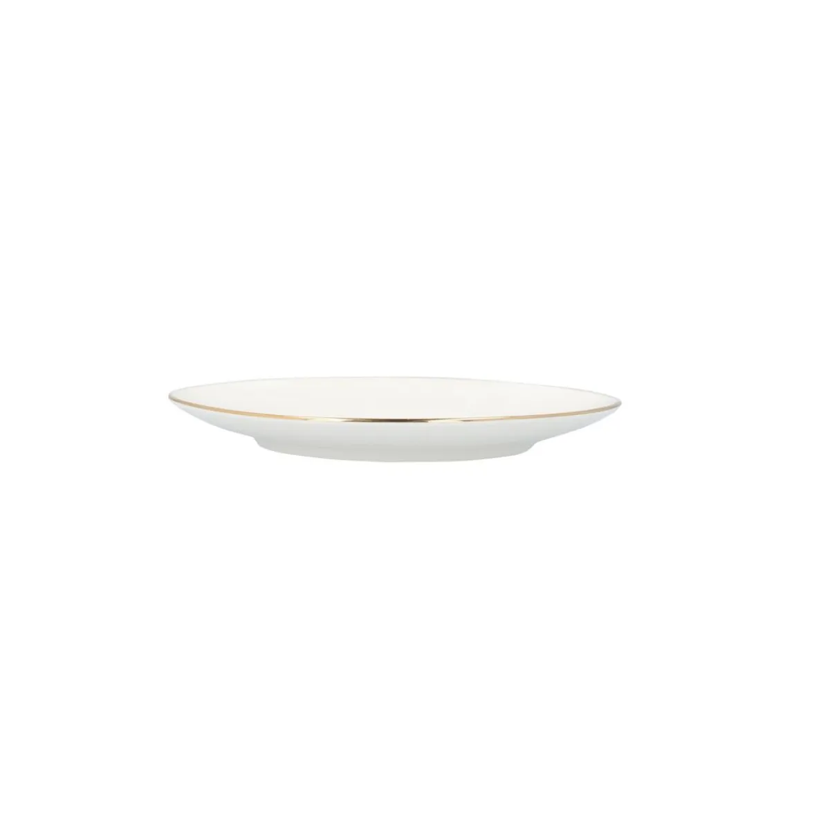 HOMLA Talerz Auro Deserowy Ze Zlota Obwodka 19 Cm Bialy Online