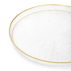 HOMLA Talerz Monze Transparentny Ze Zlota Obwodka 21 Cm Online