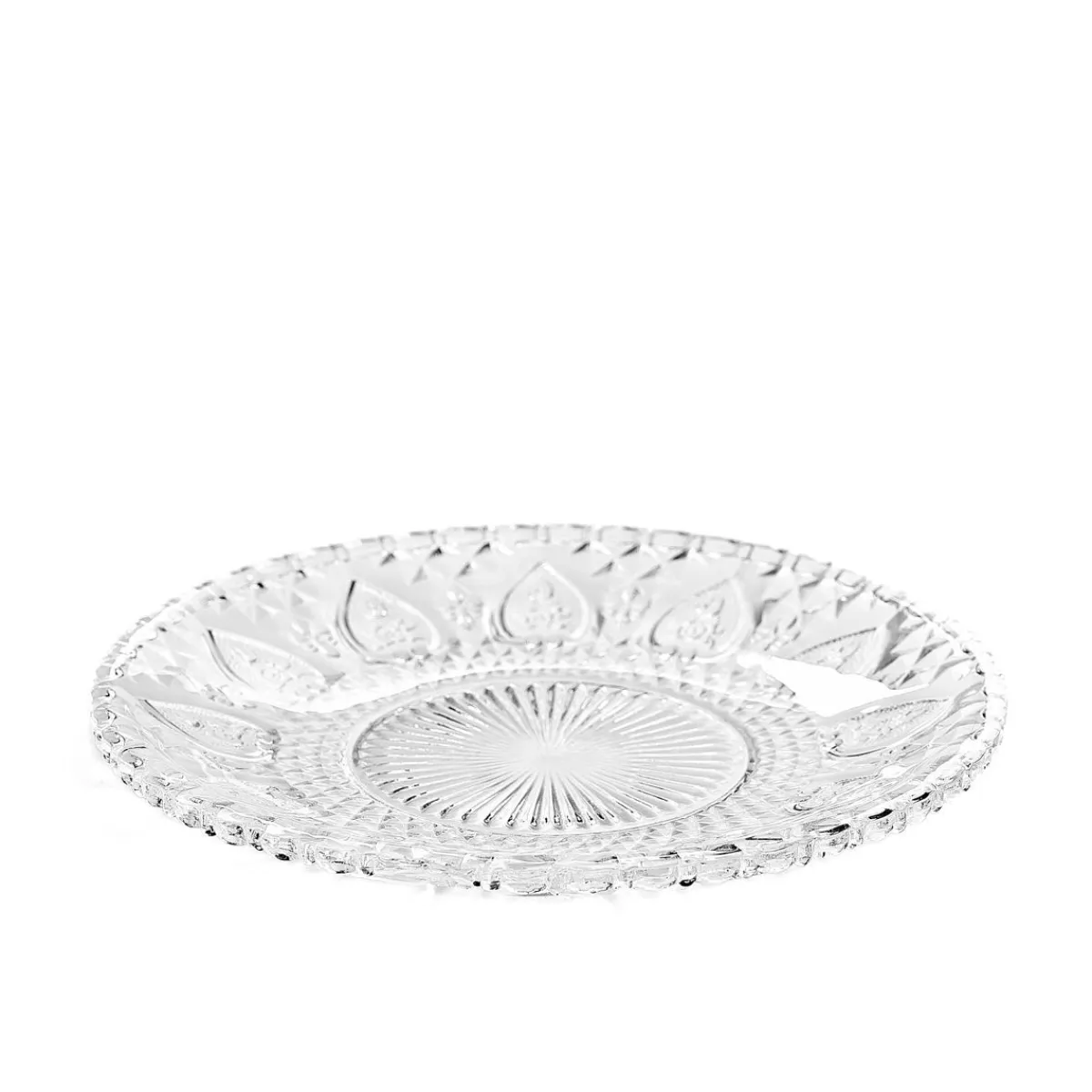 HOMLA Talerz Moselle Wzorzysty Transparentny 17 Cm Clearance