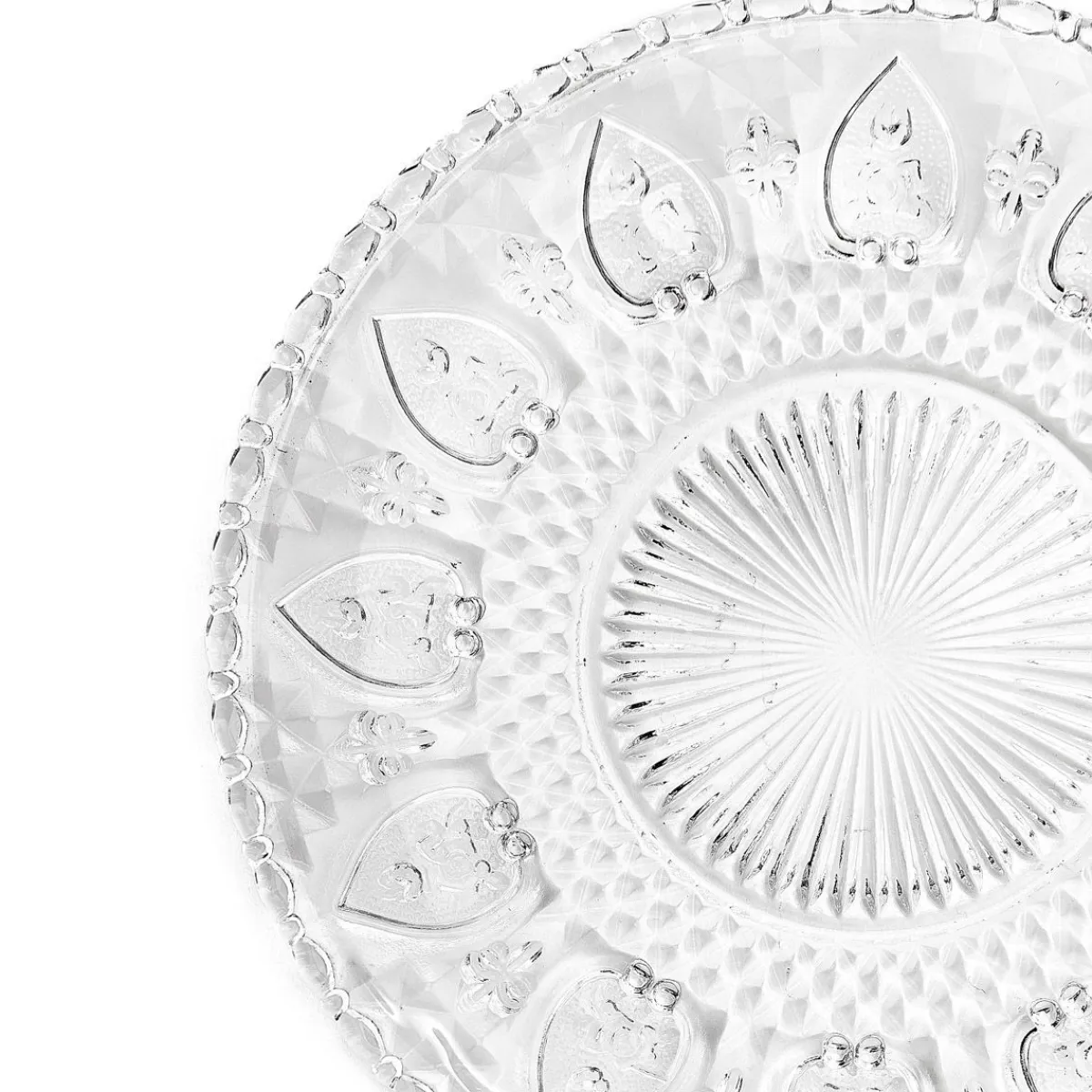 HOMLA Talerz Moselle Wzorzysty Transparentny 17 Cm Clearance