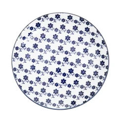 HOMLA Talerz Navia Deserowy Granatowy W Kwiatuszki 19 Cm Clearance
