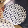 HOMLA Talerz Navia Obiadowy Granatowy W Kwiatuszki 27 Cm Hot