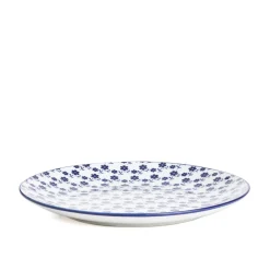 HOMLA Talerz Navia Obiadowy Granatowy W Kwiatuszki 27 Cm Hot