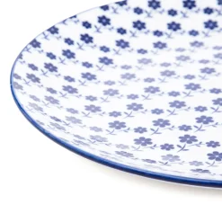 HOMLA Talerz Navia Obiadowy Granatowy W Kwiatuszki 27 Cm Hot