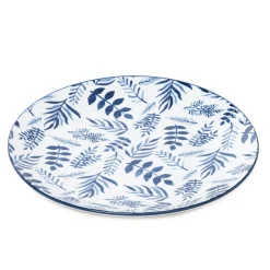 HOMLA Talerz Navia Obiadowy W Listki 27 Cm Granatowy Discount