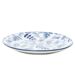 HOMLA Talerz Navia Obiadowy W Listki 27 Cm Granatowy Discount