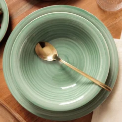HOMLA Talerz Oblan Gleboki Pistacjowy 21Cm Zielony Hot