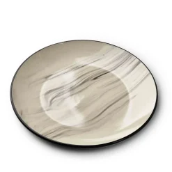 AFFEK DESIGN Talerz Odette Deserowy Fi 19 Cm Szary