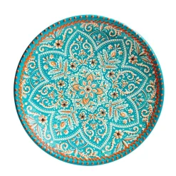HOMLA Talerz Sandos Turkusowo-Pomaranczowy 27 Cm Hot