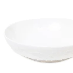 HOMLA Talerz Sylia Gleboki Z Ornamentem 20 Cm Bialy Online