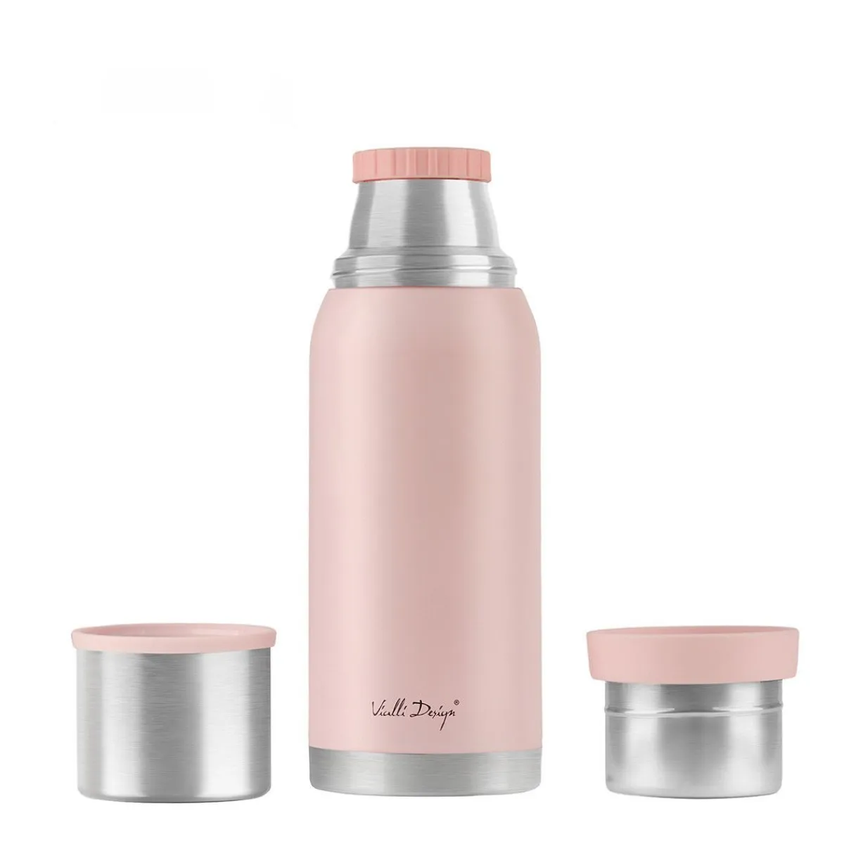 VIALLI DESIGN Termos Fuori Turystyczny Pudrowy Roz 1 L Rozowy Best