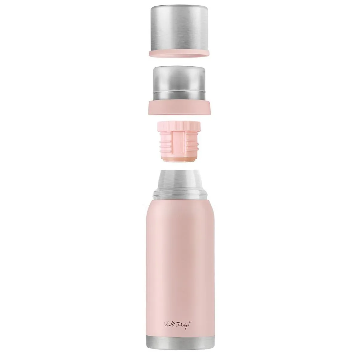 VIALLI DESIGN Termos Fuori Turystyczny Pudrowy Roz 1 L Rozowy Best