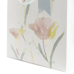 HOMLA Torebka Prezentowa Cymka Bezowe Kwiaty 19X23X10 Cm Discount
